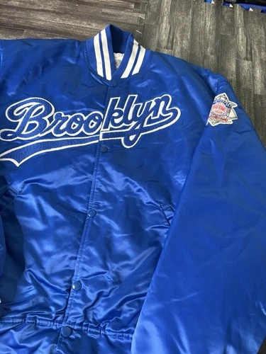 Brooklyn Dodgers Starter Cooperstown Satin Jacket Size 2XL Usa VTG 90s MLB image 2