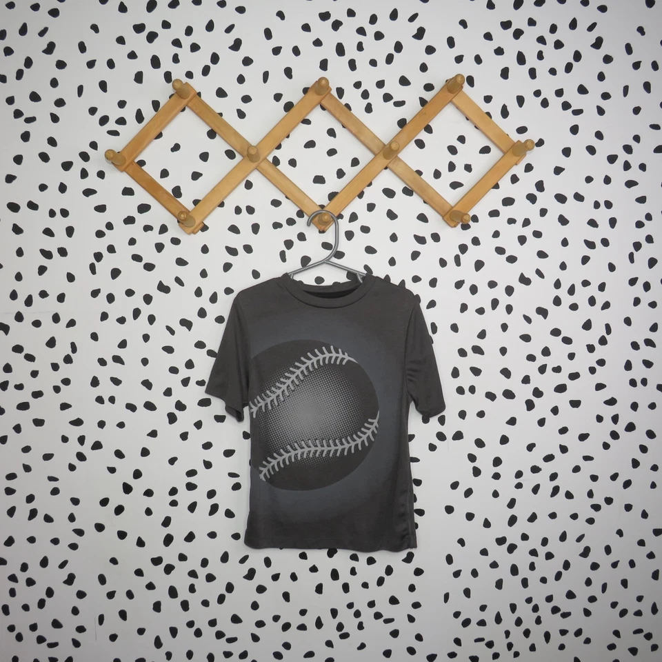 Camiseta deportiva con estampado de béisbol Champion C9 gris para niños talla XSmall Foto 2 de 4
