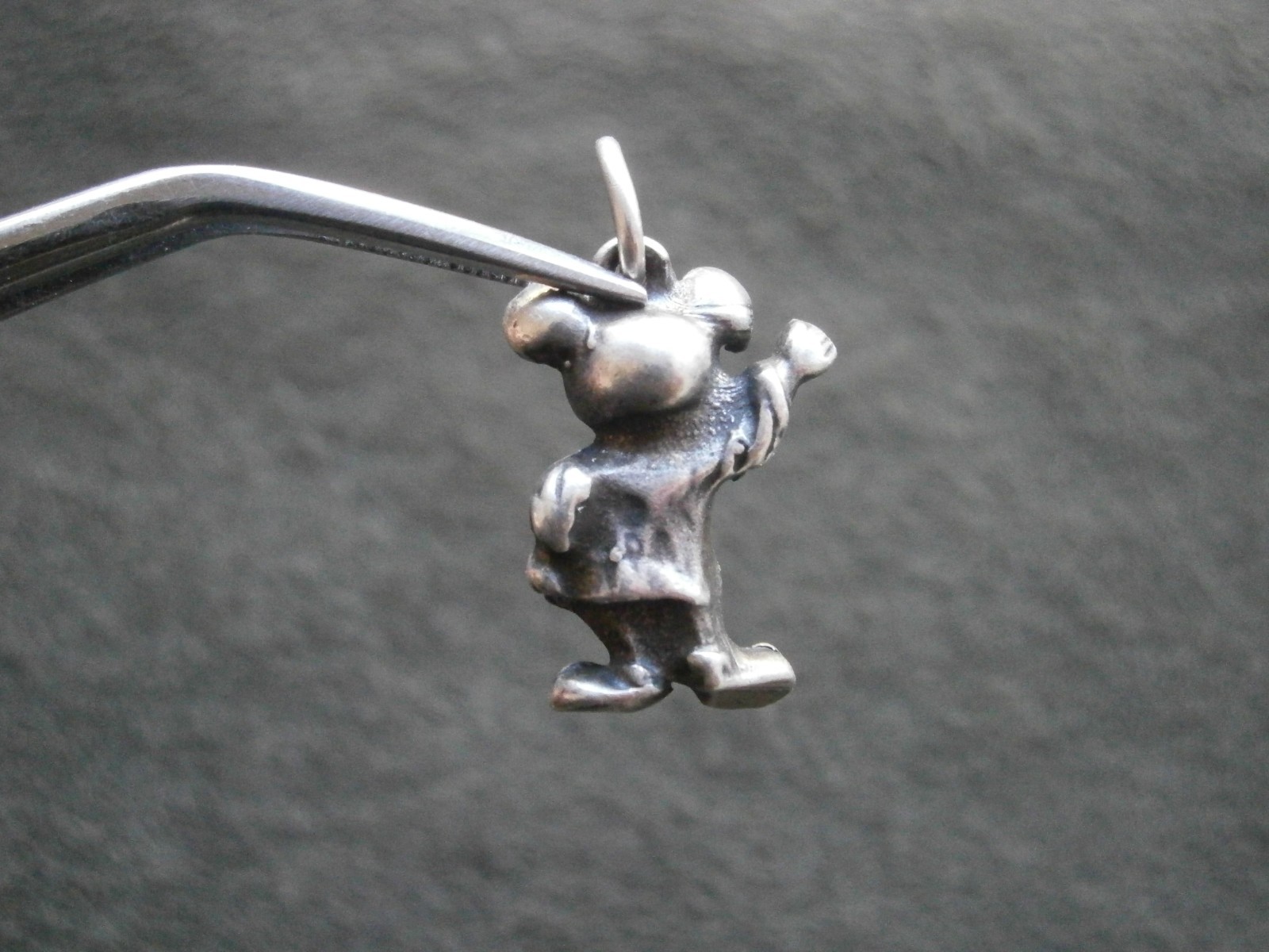 Mickey Mouse Vintage Solid Sterling Silver Bracel… - image 3