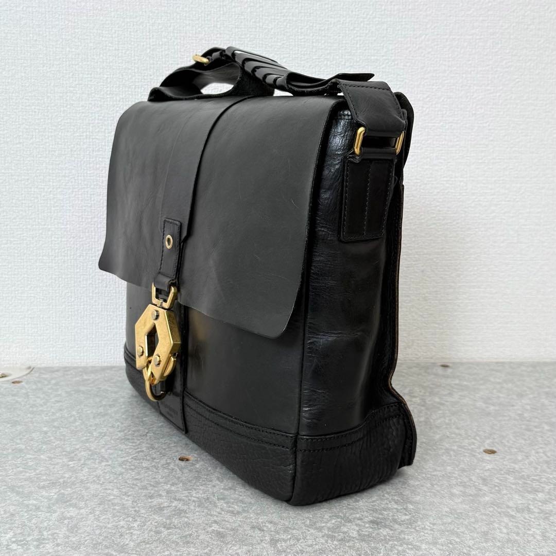 Borsa a tracolla messenger usata originale YVES SAINT LAURENT Jackie raccordi in metallo