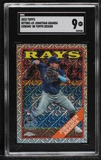2023 Series 2 1988 Topps Chrome Silver Pack Mojo Jonathan Aranda SGC 9 MINT 00l8