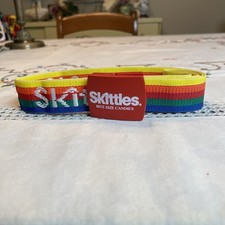 Skittles Vintage Candy Promotional Belt 1984 Mars Inc Adjustable Up To 40”