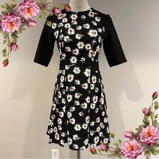 Zara Woman Black Floral Mini Dress Size XS