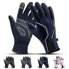 Cycling Gloves Touchscreen for Men Winter Mittens Thick Fleece Windproof Gloves