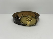 Vintage Paintree  1978 Full Grain CowHide Leather Belt with Eagle with Mounta