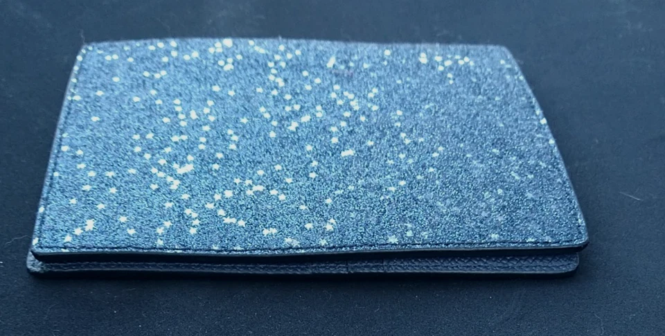 Billetera COACH Star Glitter Porta pasaporte Billetera Azul Foto 4 de 4