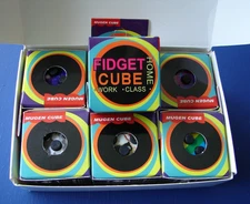 6 LOT box Fidget Cube Toy Anxiety Stress Relief Focus Attention Work Puzzles