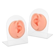 1 Pair Practice Piercing Ear Model: Silicone Ear Model For Piercing Practice -