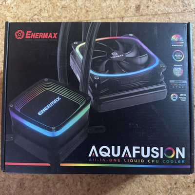 Enermax AQUAFUSION 120 AIO CPU-Flüssigkeitskühler RGB Schwarz LGA115x/1200