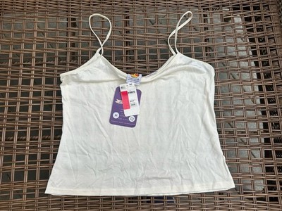 Mary Green Silk Camisole Tank Top M Basic Stretch Capsule Wardrobe Vtg 90s