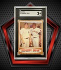 Mickey Mantle & Willie Mays *SGC 2* 1962 Topps Managers Dream #18 Yankees Giants