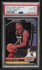2020-21 Panini Prizm Draft Picks Silver Xavier Tillman #22 PSA 10 GEM MT 0i76