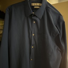 Perry Ellis Premium City Fit Dress Shirt. Blue 16.5 34/35