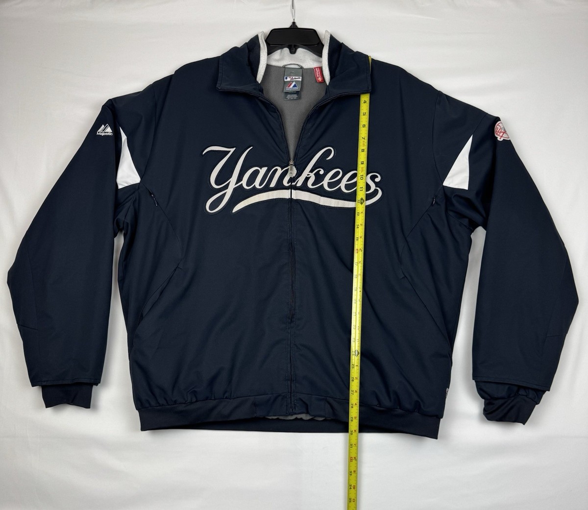 Majestic Blue New York Yankees Mens Jacket MLB Therma Base Full