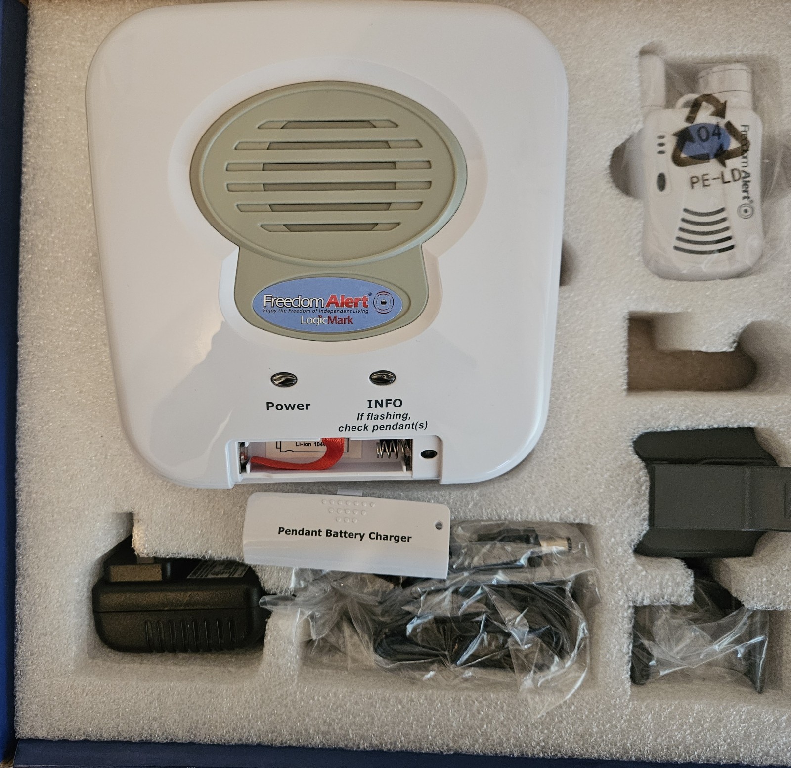 LogicMark Freedom Alert Fall Emergency System 35511 - Open Box - No Batteries