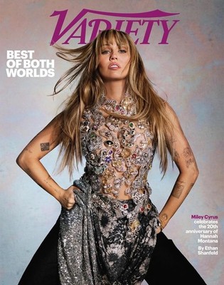 Miley Cyrus Variety Cover Poster   Hannah Montana 20th Anniversary