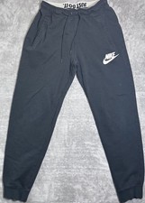 Nike Fleece Black Jogger Sweatpants Just Do It Waistband Medium S