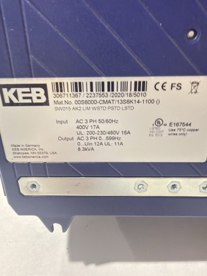KEB 00S6000-CMAT/10S6K12-1100 Combivert Drive
