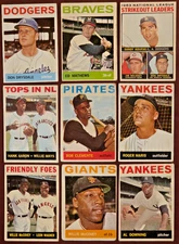 1964 Topps HOF Lot (9) Aaron Mays Clemente Koufax Maris McCovey MORE! WOW! L/M