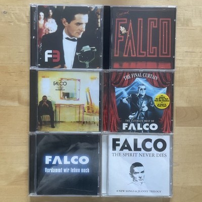 6 Falco CDs, Falco 3 (Anniversary Edition), Emotional, Wiener Blut, Best Of u.a.