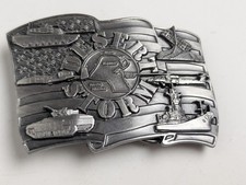 Vintage 1991 Operation Desert Storm Belt Buckle - Siskiyou Buckle Co. - Made in