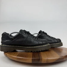 Mens Dr Martens 8312 Vintage Black Leather Chunky Lug Sole Low Sneakers Size 11