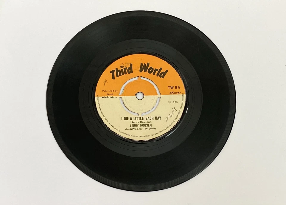 THIRD WORLD, I Die A Little Each Day, A Message From Maria, REGGAE, 7 " - Image 2 of 2