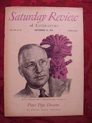Saturday Review September 18 1948 MELVILLE HERSKOVITZ +