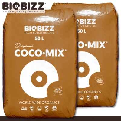 Biobizz 2 x 50 l Coco-Mix Pflanzenerde  Organisch Bio Grow Erde Blumenerde