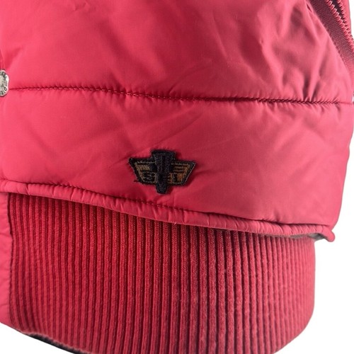 Diesel puffer vest pink red gorp core hiking mountains fall outdoors sz M - Picture 10 of 15