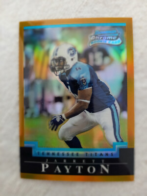 2004 Bowman Chrome Gold Refractor 43/50 Jarrett Payton #162 Rookie RC
