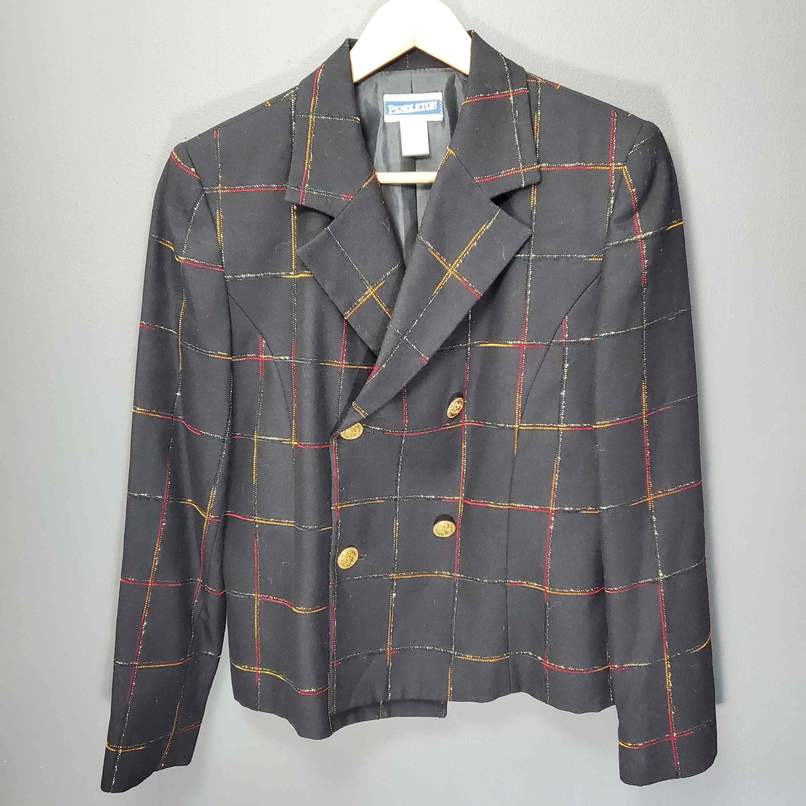 Pendleton Women's Wool Blend Button Black Blazer … - image 1