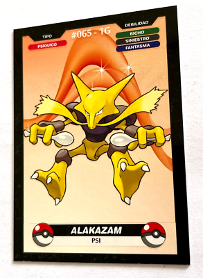 2025 POKEMON KANTO CREALASER TCG Card #065 ALAKAZAM Peru Edition