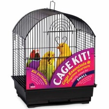 Prevue PetPrevue Hendryx 91101 Round Roof Bird Cage Kit, Black, 3/8"