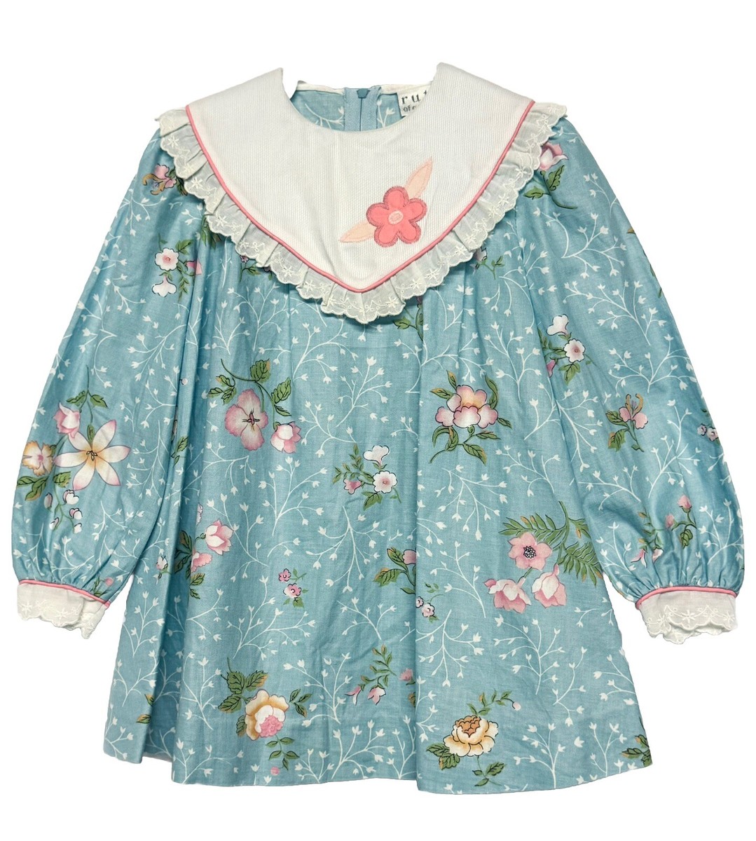Vintage Ruth of Carolina Girl's size 4T Long Sleeve Dress w Collar Made in  U.S.A | eBay