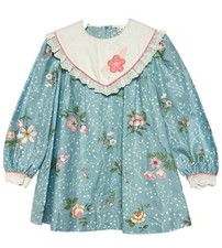 Vintage Ruth of Carolina Girl's size 4T Long Sleeve Dress w Collar Made in U.S.A