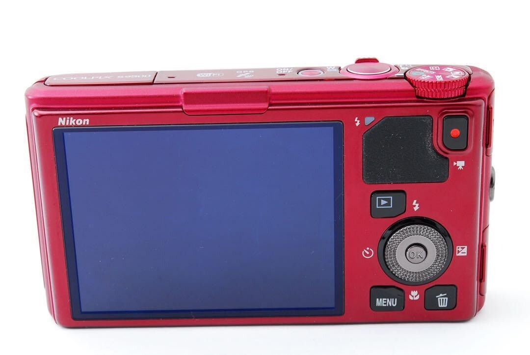 [ Near Mint ] NIKON COOLPIX S9500 (Velvet Red) 18.1 MP 22x Optical Zoom  Digital