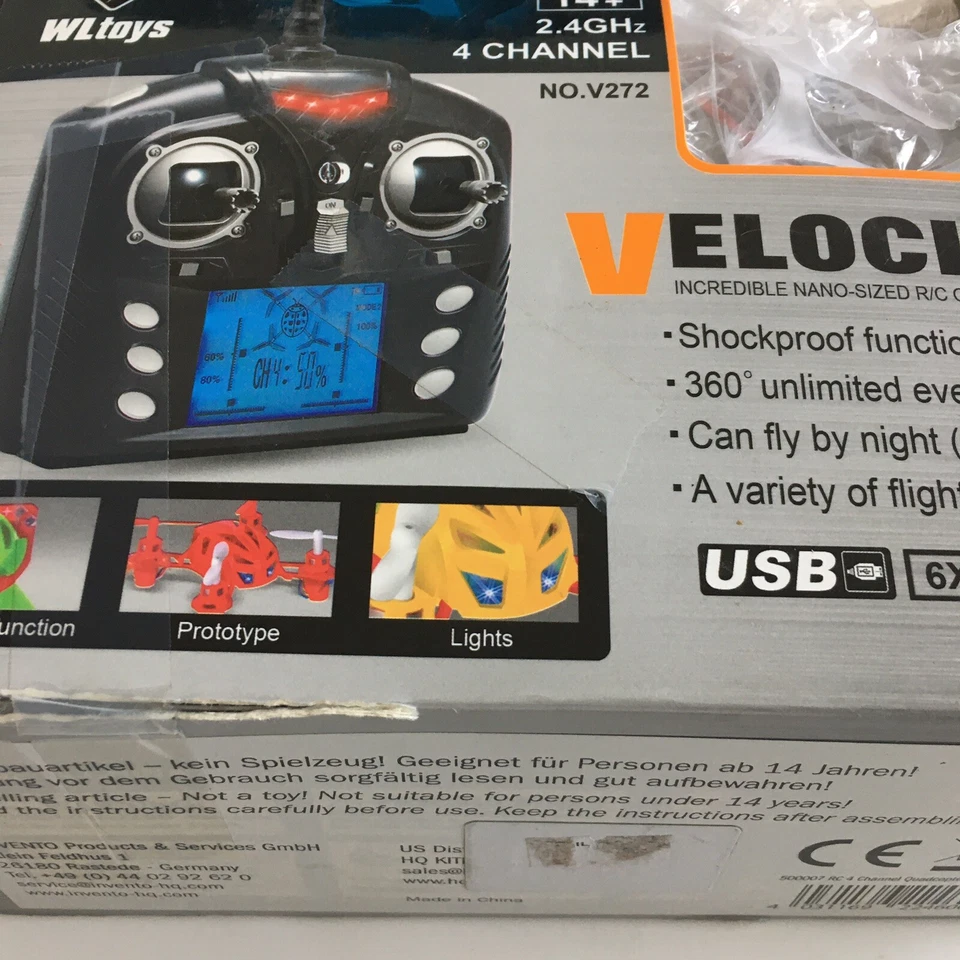 WLToys Micro RC Quadcopter RC 4 Channel Micro 2.4 GHz 500007 - Image 2 of 4