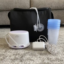 philips avent double electric breast pump with breastfeeding accessories