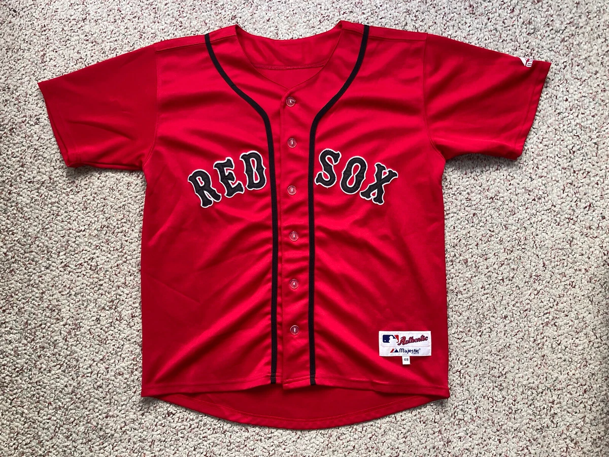 Authentic Boston Red Sox Baseball Jersey Majestic 48