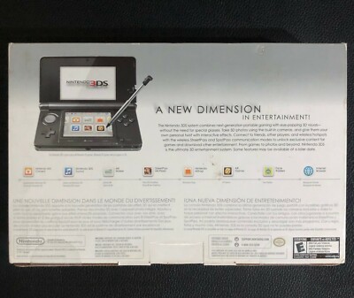 Nintendo 3DS 2GB Handheld System - Cosmo Black for sale online | eBay