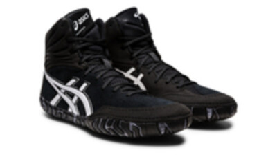 ASICS WRESTLING メンズ シューズ ブラック Used Asics Junior 03.5 Wrestling Shoes Wrestling Shoes