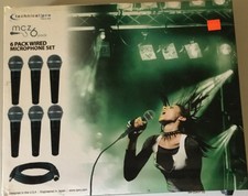 Technical Pro 6 Pack Wired Microphone Set