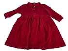 Ralph Lauren Infant Baby Girl Red Polo Dress Navy Pony long sleeved 6-12 months