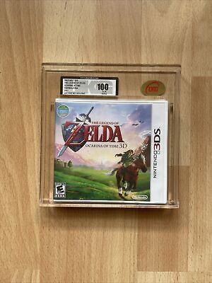 The Legend Of Zelda Ocarina Of Time 3D UKG 100 GEM GOLD Nintendo 3DS VGA  WATA