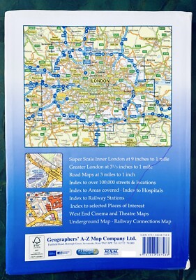 A-Z Master Atlas of Greater London map book AZ | eBay UK