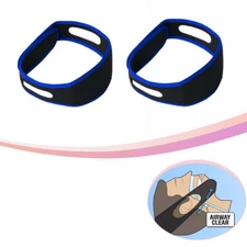 2 pcs Anti Snoring Chin Strap Stop Snoring Belt Sleep Apnea Support Solution