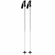 NEW 50 5TH Element White Stealth Ski Poles Downhill Skiing 110 115 120 125 130