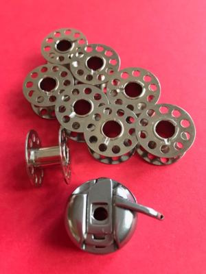 CB Spulenkapsel + 6 Metallspulen Set Für Medion Nähmaschinen MD 17187, MD 16661, MD 11836