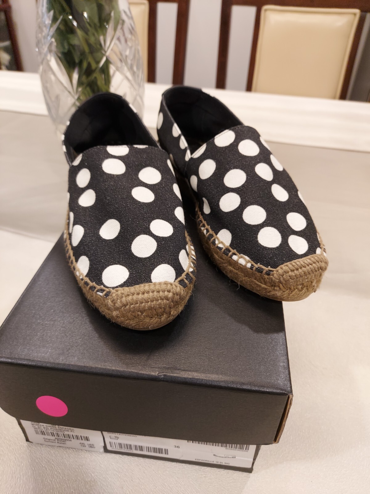 SAINT LAURENT YSL Espadrilla a pois Eur 36 US 6